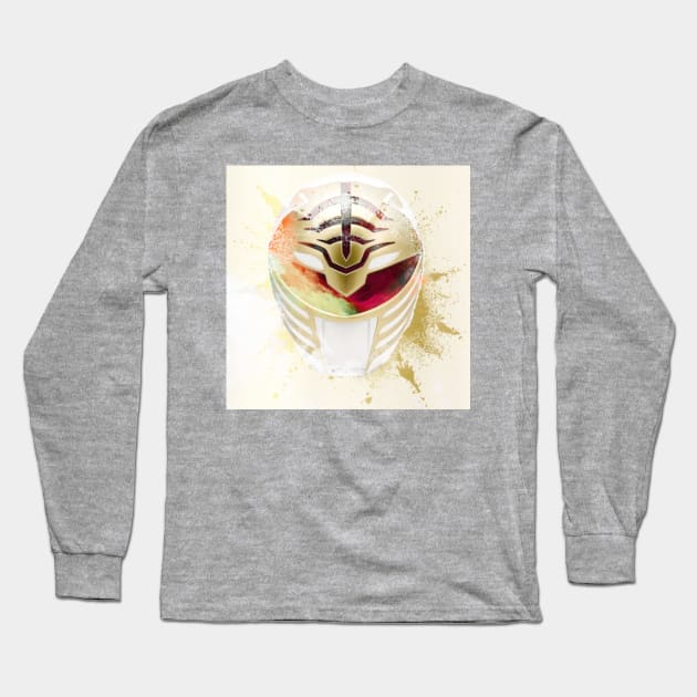 WHITE RANGER IS THE GOAT MMPR Long Sleeve T-Shirt by TSOL Games